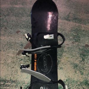 A junior size snowboard